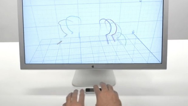 Das Leap erkennt mehrere Finger gleichzeitig.